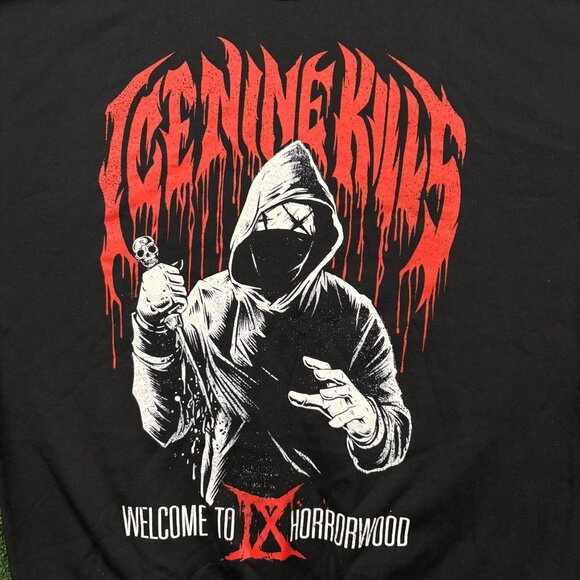 Ice Nine Kills Welcome to Horrorwood Heavy Metal Band Crewneck Sweater XL - Picture 2 of 4